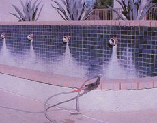 Pool Before Soda Blasting